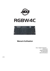 ADJ RGBW4C IR Manuel D'utilisation