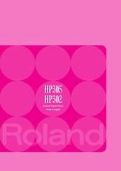 Roland HP302 Mode D'emploi