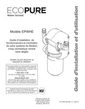 ECOPURE EPWHE Guide D'installation Et D'utilisation