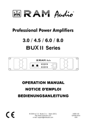 RAM Audio BUX II 8.0 Notice D'emploi