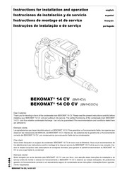BEKOMAT 14 CO CV Instructions De Montage Et De Service