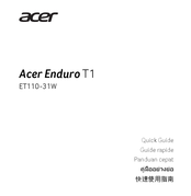 Acer Enduro T1 ET110-31W Guide Rapide