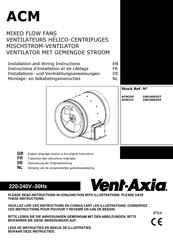 Vent-Axia ACM250 Instructions D'installation Et De Câblage