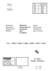 Continental Girbau L1040 Notice D'instructions