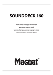 Magnat SOUNDDECK 160 Mode D'emploi