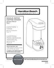 Hamilton Beach SINGLE-SERVE Manuel D'utilisation