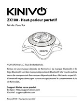 Kinivo ZX100 Mode D'emploi