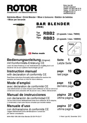 ROTOR RBB 2 Mode D'emploi