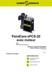 SAMES KREMLIN PaintCare ePCS-20 Manuel Utilisateur