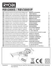 Ryobi POWERMULCHING RBV2800S Manuel D'utilisation