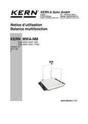 KERN and SOHN MWA-NM Série Notice D'utilisation