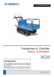 Iseki XG35 Notice D'utilisation