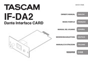 Tascam IF-DA2 Mode D'emploi
