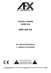 afx light BAR LED 412 Manuel D'utilisation