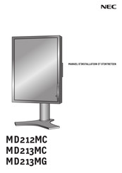 NEC MD213MG Manuel D'installation Et D'entretien