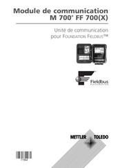 Mettler Toledo M 700 Mode D'emploi