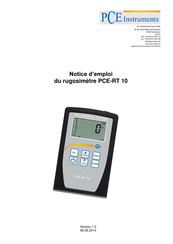 Pce Instruments PCE-RT 10 Notice D'emploi