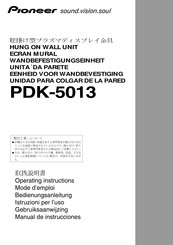 Pioneer PDK-5013 Mode D'emploi