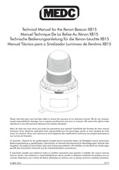 MEDC XB15 Manuel Technique