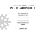 Sub-Zero ICBIC-18FI Guide D'installation