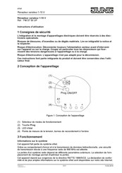 Jung FM ST 50 UP Instructions D'utilisation