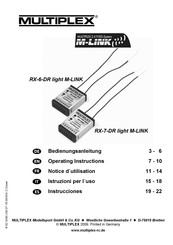 Multiplex 55809 Notice D'utilisation