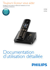 Philips D700 Documentation D'utilisation Détaillée