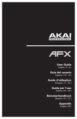 Akai Professional AFX Guide D'utilisation