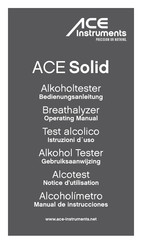 ACE Instruments Solid Alcotest Notice D'utilisation