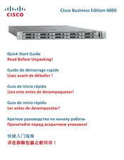 Cisco Business Edition 6000 Guide De Démarrage Rapide