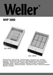 Weller WHP 3000 Mode D'emploi