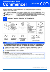 Brother DCP-J315W Guide D'installation Rapide