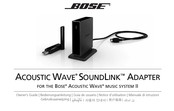 Bose ACOUSTIC WAVE SOUNDLINK Notice D'utilisation