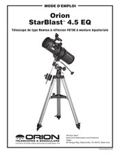 Orion StarBlast 4.5 EQ Mode D'emploi