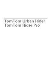 Tomtom Urban Rider Mode D'emploi