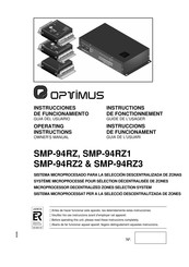 Optimus SMP-94RZ3 Instructions De Fonctionnement