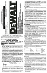 DeWalt DW432 Guide D'utilisation