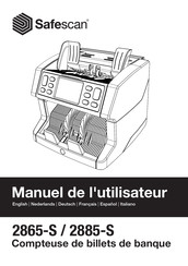 Safescan 2865-S Manuel De L'utilisateur