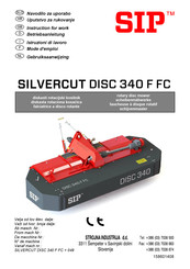 SIP SILVERCUT DISC 340 F FC Mode D'emploi
