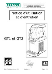 SPM GT1 Notice D'utilisation Et D'entretien