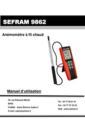 SEFRAM 9862 Manuel D'utilisation