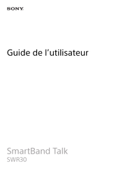 Sony SWR30 Guide De L'utilisateur