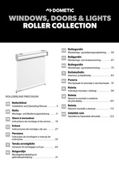 Dometic ROLLERBLIND PRECISION Instructions De Montage Et De Service
