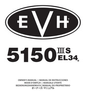 Evh 5150 IIIS EL34 Mode D'emploi