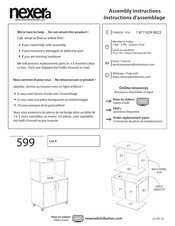 NEXERa 599 Instructions D'assemblage