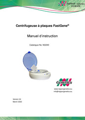 Nippon Genetics FastGene NG040 Manuel D'instruction