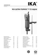 IKA ULTRA-TURRAX T 25 digital Mode D'emploi