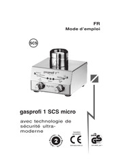 WLD-TEC gasprofi 1 SCS micro Mode D'emploi