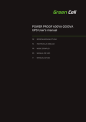 Green Cell POWER PROOF 800VA Mode D'emploi