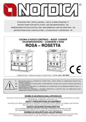 LA NORDICA ROSETTA Instructions Pour L'installation, L'utilisation Et L'entretien